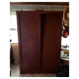 Wooden wardrobe