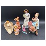Assorted ceramic figurines