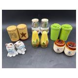 Assorted salt and pepper