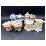 Assorted cream and sugars