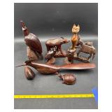 Bird n friends wood carvings