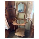 Wash basin stand w/ mirror