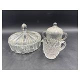 Vintage Clear Pressed Glass Tableware