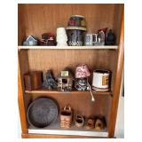 Wall of decor items