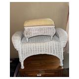 Wicker foot stools