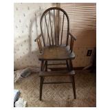 Wooden high chair
