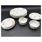 Floral plates and cups