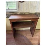Small table with shelf