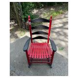 Wooden rocking chair