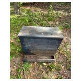 Vintage wooden feed container