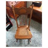 Wooden rocking chair