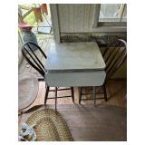 Vintage table and two chairs