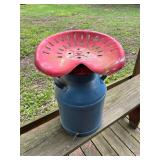 Milk can seat