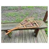 Vintage wooden snow shoes