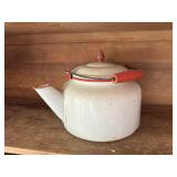 Vintage enamelware coffee pot