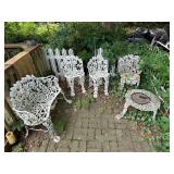 Cast iron patio set