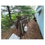 Metal long outside of Garage