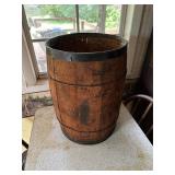 Vintage wooden nail keg