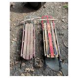 2 vintage sleds