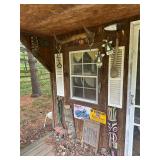 Back left wall of cabin contents