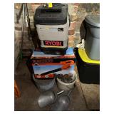 Leaf blower, pressure washer, scoops