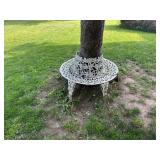 Cast iron circular bench
