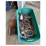 Tote full of horse tack