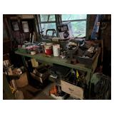 Green Work Bench and Contents