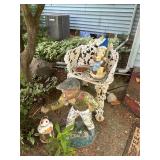 Cast iron chair and yard jockey