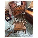 Wicker rocking chair