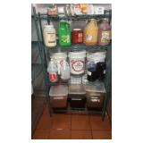 Green coated metro style shelf 24 x 36 with four