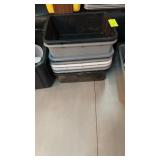 Eight bus buckets plus assorted