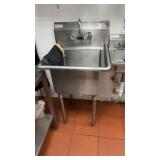 Single compartment prep sink 18 x 18ï¿½ bowl with