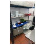 Green coated metro shelf 18ï¿½ x 72ï¿½ with 6 foot