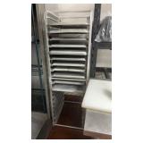 Aluminum sheet pan rack