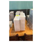 Lot of small rectangular plastic plates 5 x 15