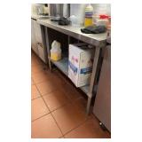 Stainless steel work table with under shelf 24