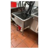 Stainless steel single compartment slop sink 18 x