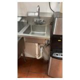 Stainless steel wall mount hand sink with