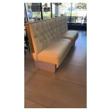 Two 48 inch freestanding settees with tufted back