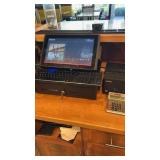 Focus POS system with two cash draws and three