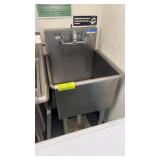 Single compartment prep sink with faucet included