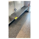 Stainless steel wall shelf 60 inches long by 12