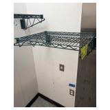 GREEN COATED METRO SHELF 24X18