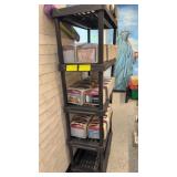 Plastic shelving unit with five shelves 36ï¿½ x 16ï¿½