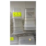 48 pieces of plastic and CAMBRO style inserts