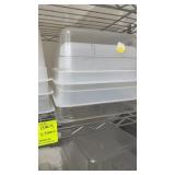 10 large plastic and CAMBRO style inserts