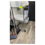 Chrome Metro rack on casters 24ï¿½ x 18ï¿½ half size