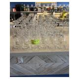46 white wine stem glasses