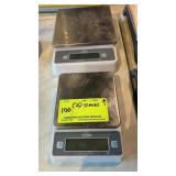 Two kitchen scales